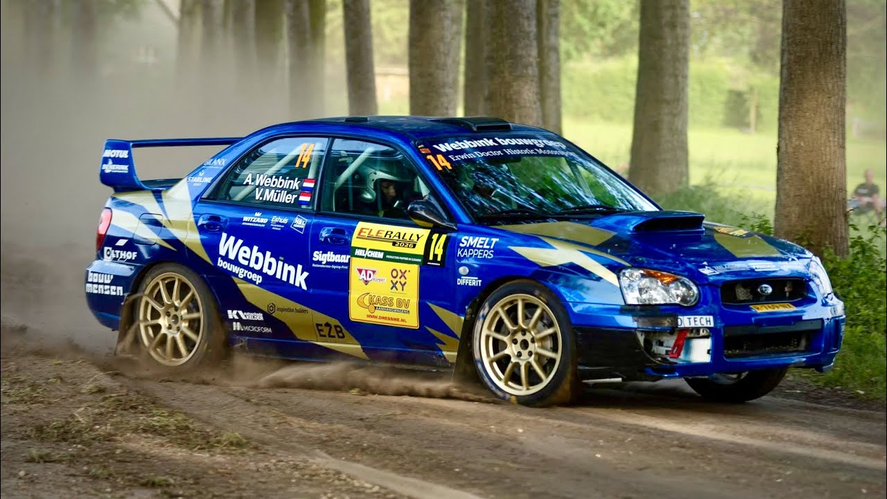 ELE Rally 2026 Arjan Webbink | Vincent M&uuml;ller | Subaru Impreza N10 WRX STI