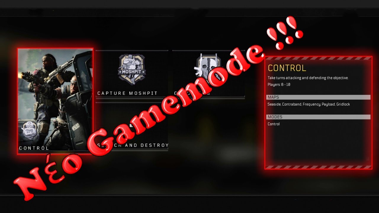 Το παιδί του Domination και του Demolition - Control Gamemode bo4 beta