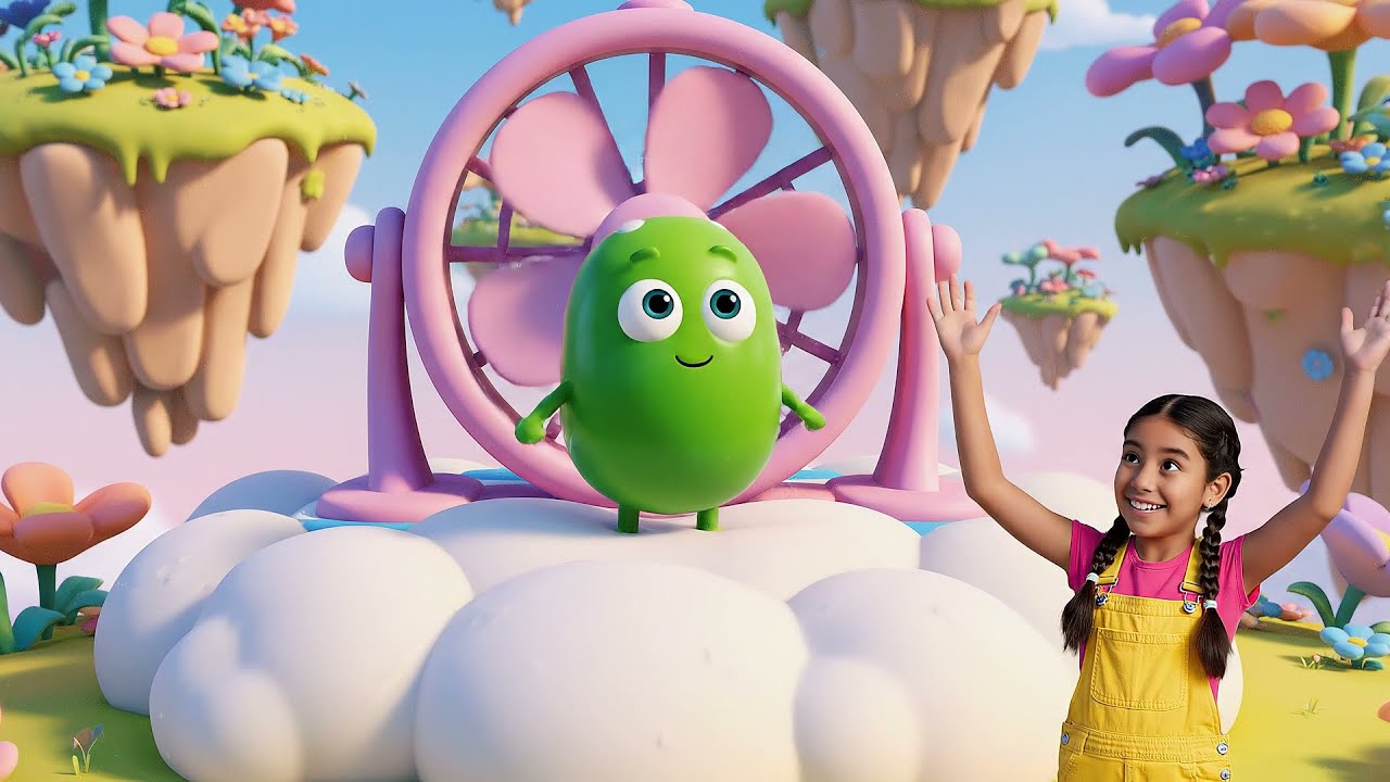 Fall Guys Wobbly Bean Got Flipped by a Giant | Kids Songs & Nursery Rhymes
