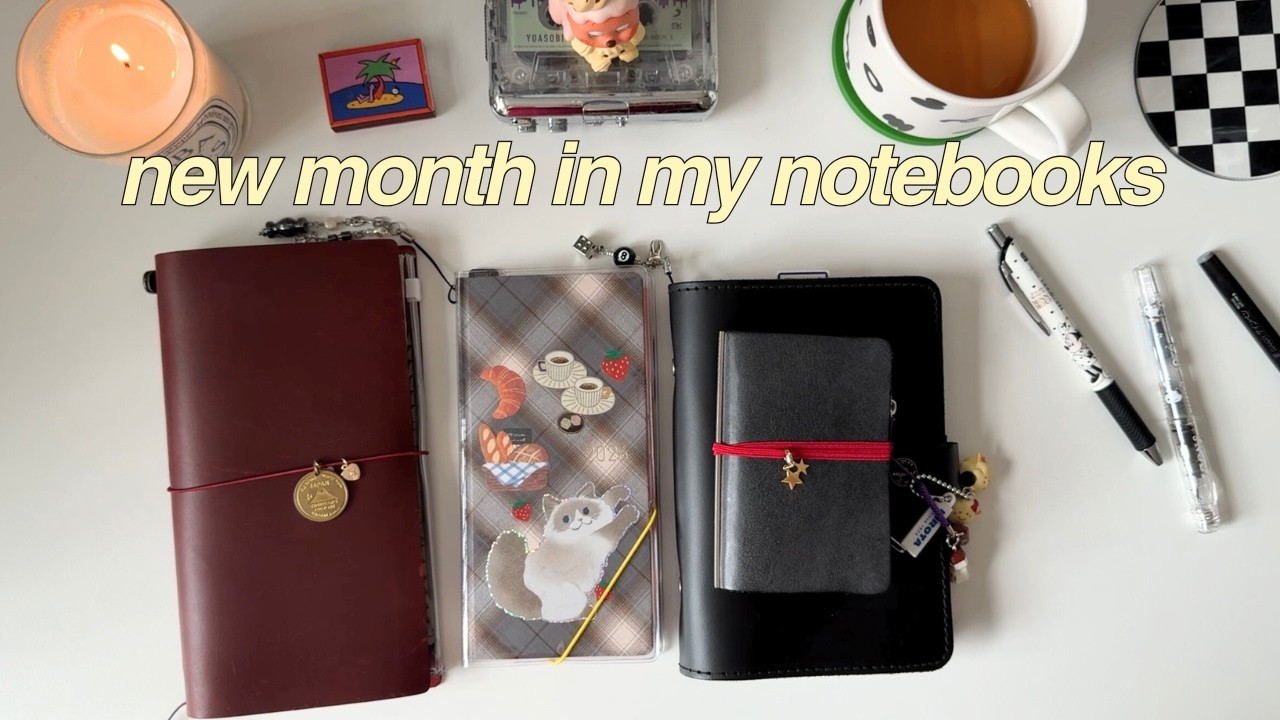 come set up march with me ✿ hobonichi weeks, zines & archiving my pages