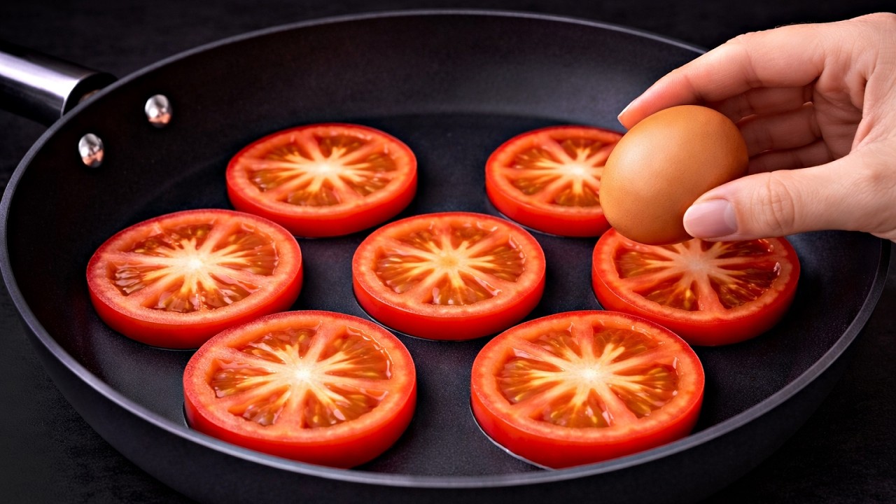 Just mix eggs and tomatoes! My grandma's 5-minute breakfast recipe! I make it almost every day!