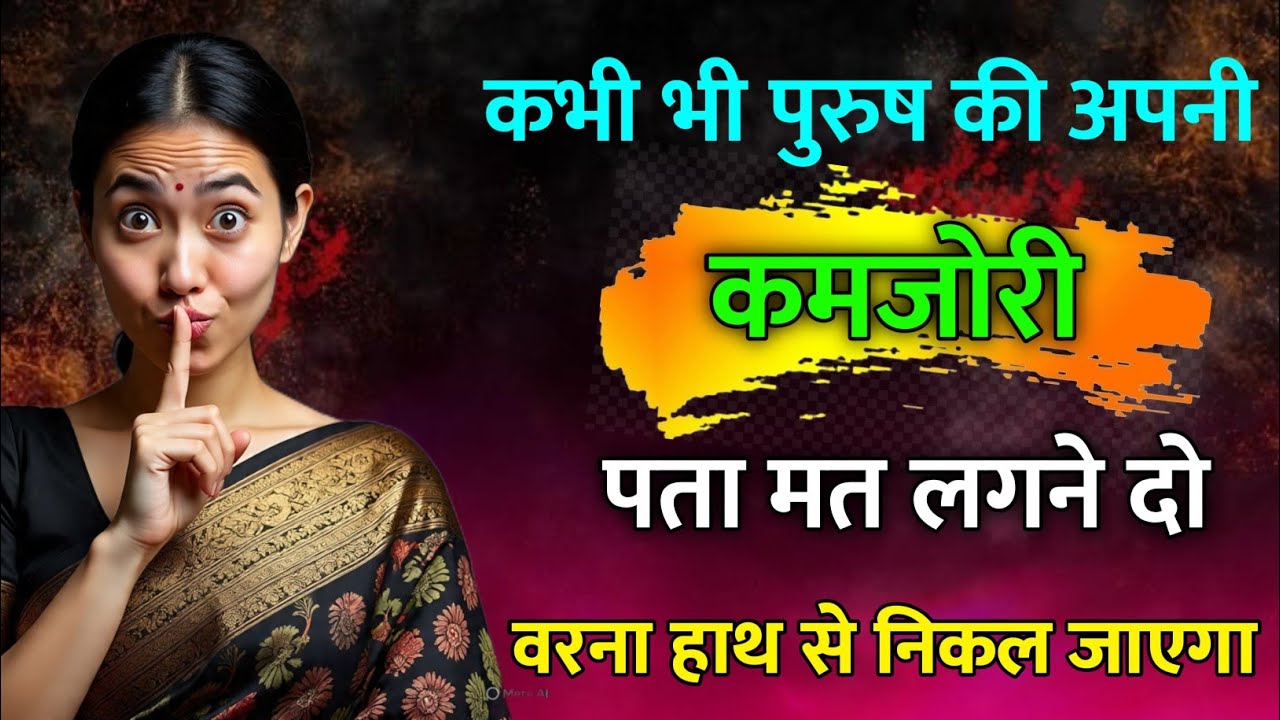 कभी पुरुष को अपनी कमजोरी मत दिखाओ | पुरुष मनोविज्ञान का खतरनाक सच | कैसे बनें उसकी जरूरत