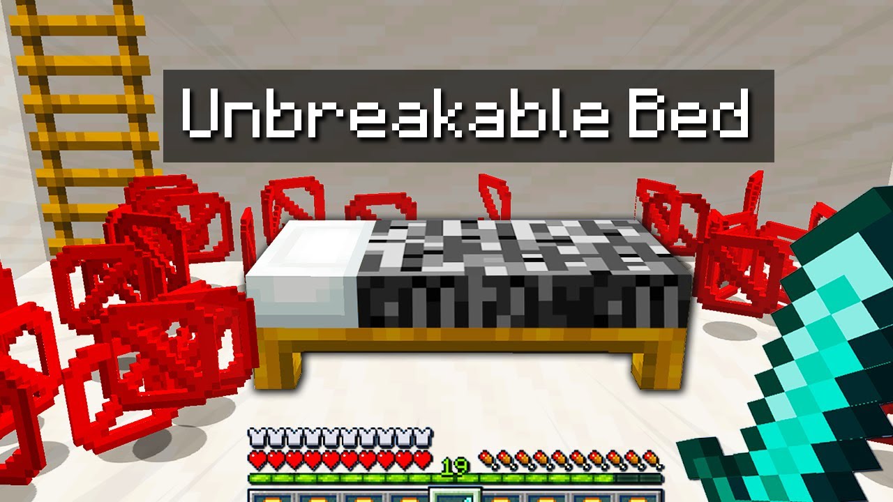 Minecraft Bedwars but my bed is secretly made of BEDROCK...