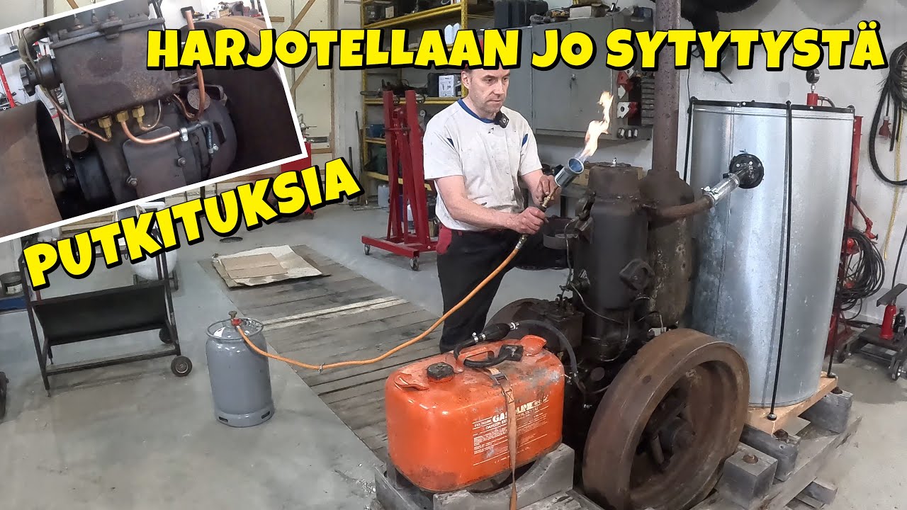 Maamoottorille Veneen polttoainetankki, suuttimen testaus ja käynnistys on nyt lähellä !!!