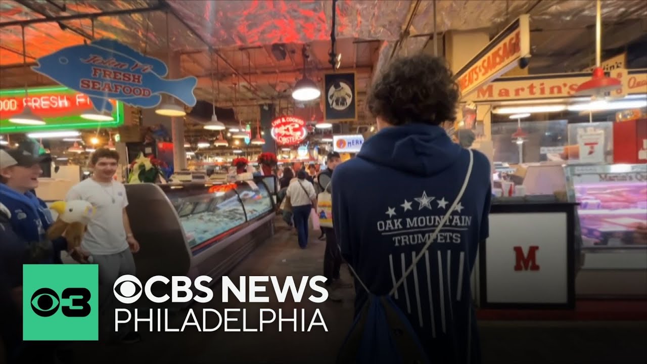 Inside Reading Terminal Market in Philadelphia on Thanksgiving Eve