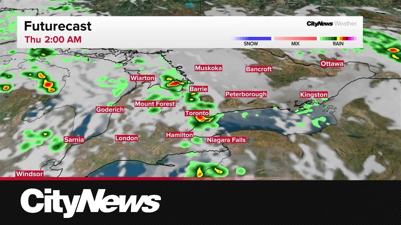 Humid and potentially stormy in GTA for rest of the week