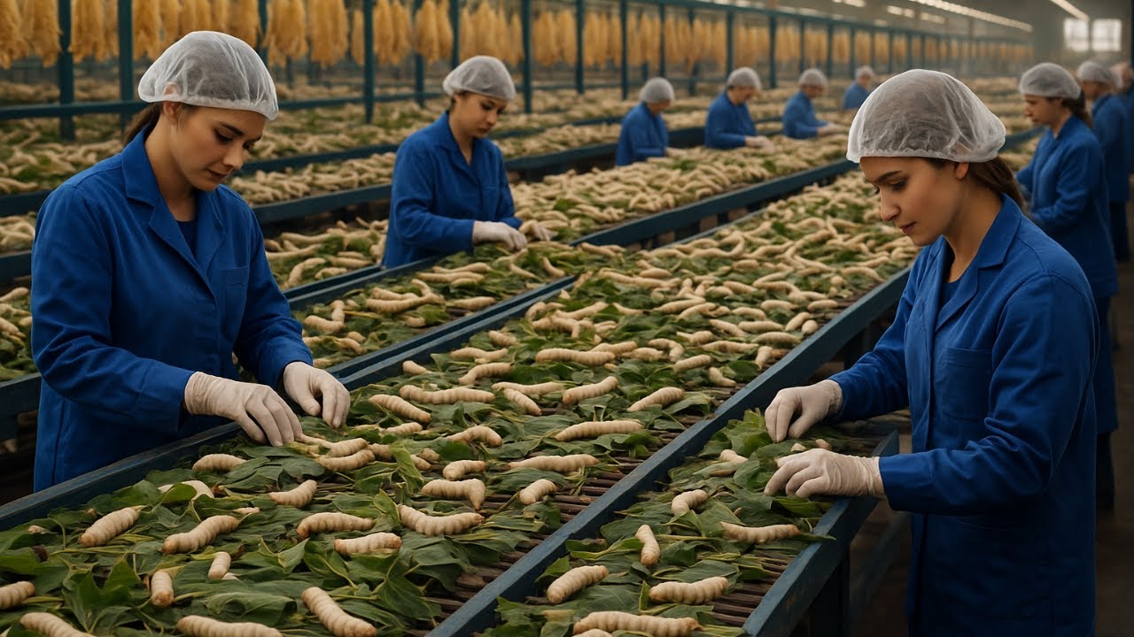 Inside the World’s Largest Silk Factory:From Silkworm Farm to Premium Fabric Production