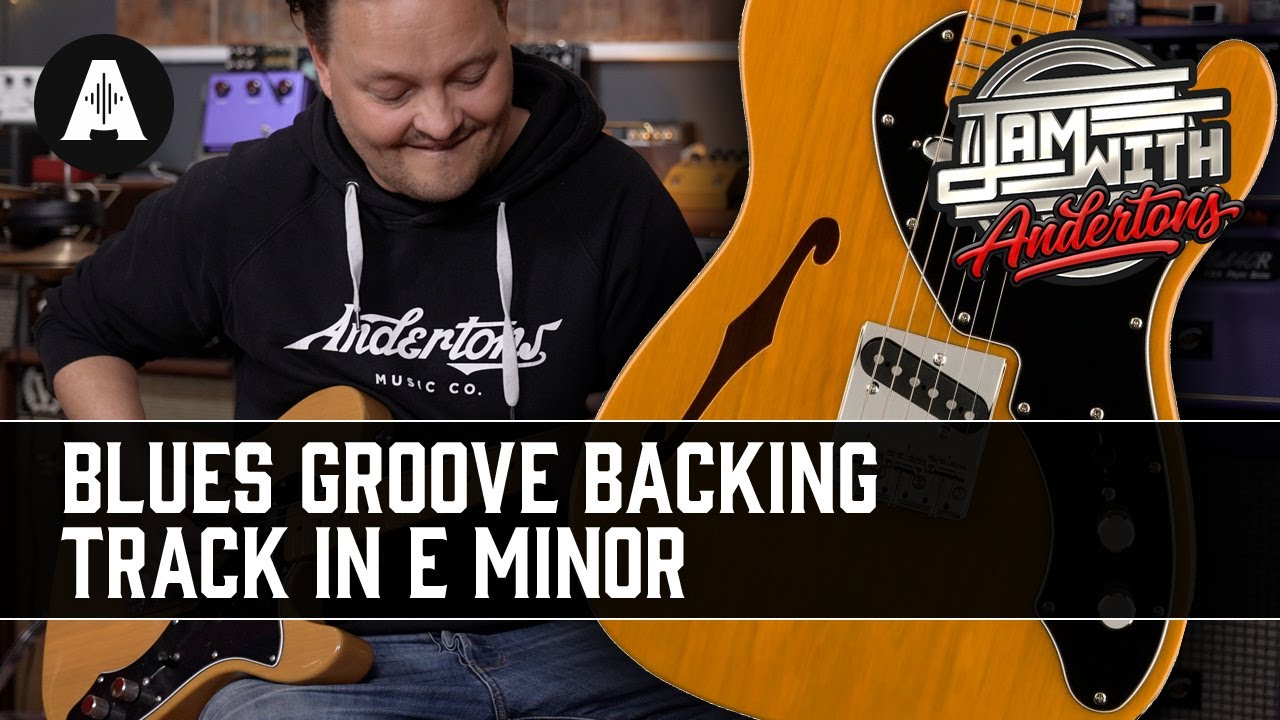 Blues Groove Guitar Backing Track in E Minor - Jam Along with the Andertons