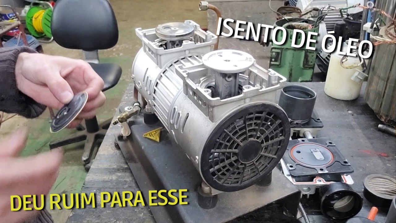COMO trocar os ANÉIS de um compressor isento de óleo, SCHULZ CSD 5 AD. para POÇO. isento sobre base