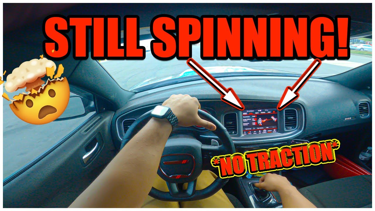 It is IMPOSSIBLE to get TRACTION in a DODGE CHARGER 392 SCAT PACK even with 315 WIDE TIRES..(PISSED)