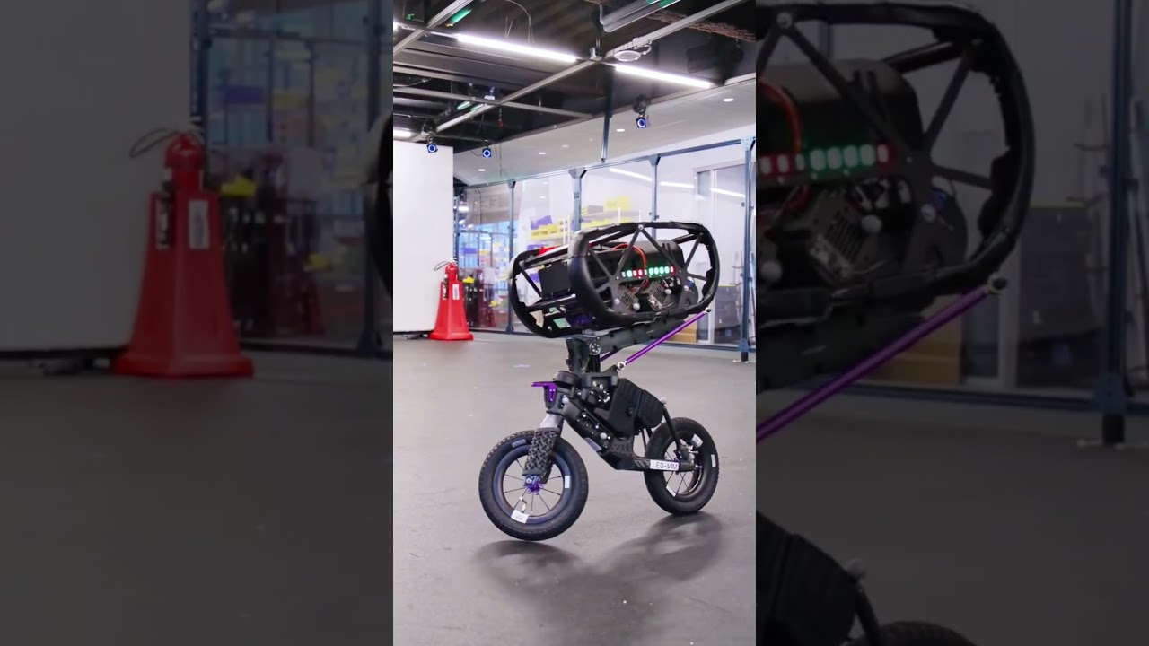 A Sideways Driving Robot Executing Incredible Flips