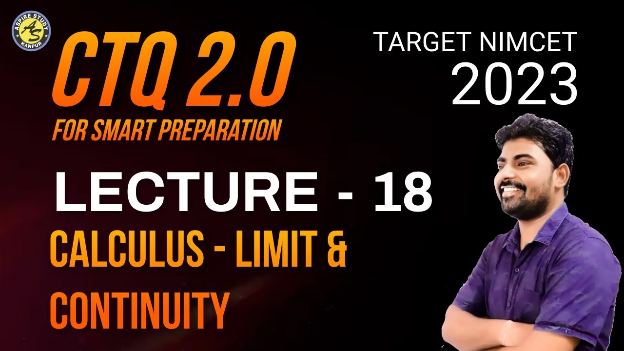 CTQ 2.0 Calculus Limit & Continuity NIMCET PYQs with Important Questions by NIMCET Coaching Aspire