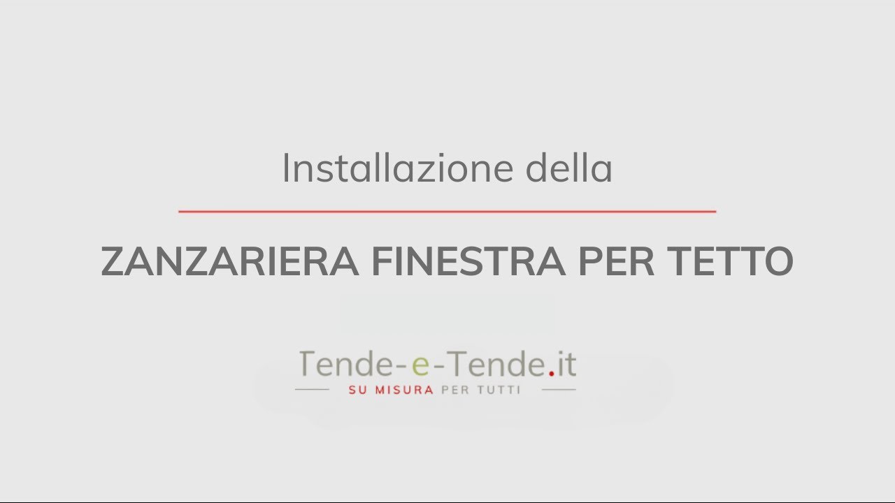 Montare una zanzariera compatibile con le finestre per tetti VELUX®