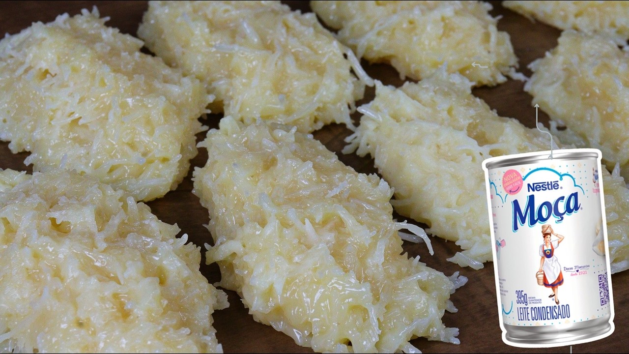 COCADA DE LEITE CONDENSADO CREMOSA F&Aacute;CIL E R&Aacute;PIDA | DIF&Iacute;CIL &Eacute; COMER S&Oacute; UMA