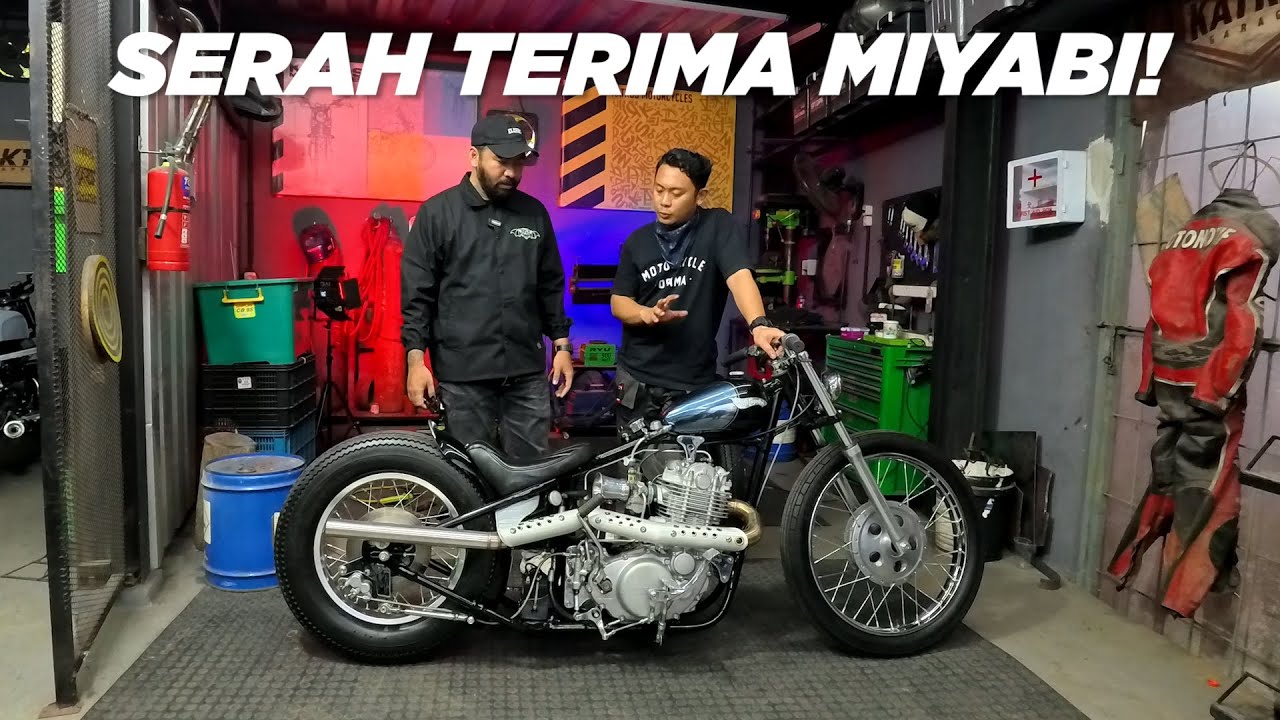 CHOPPER VLOG : Akhirnya Miyabi Beres! Jemput Chopper sr400 ft. @AtenxKatros