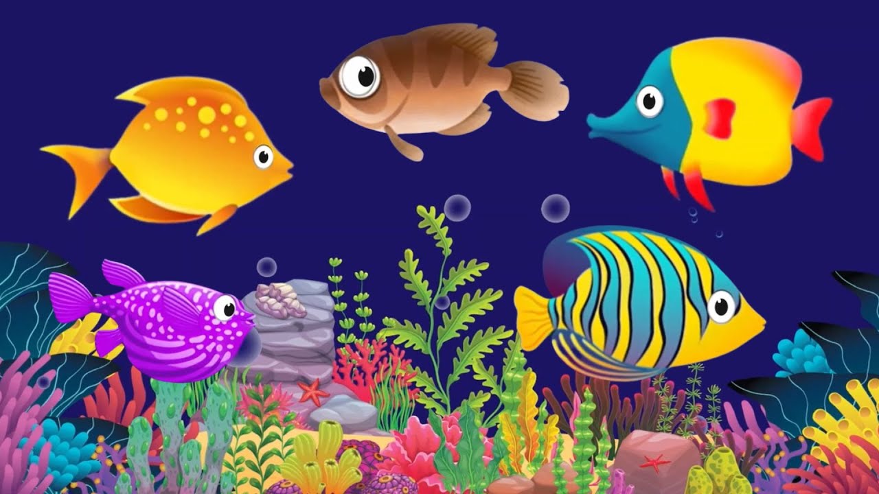 Bedtime Lullaby for Babies, Kids & Parents 😍 Animation🐟Fish lullaby🐟Calming Fishes #349 #babysle