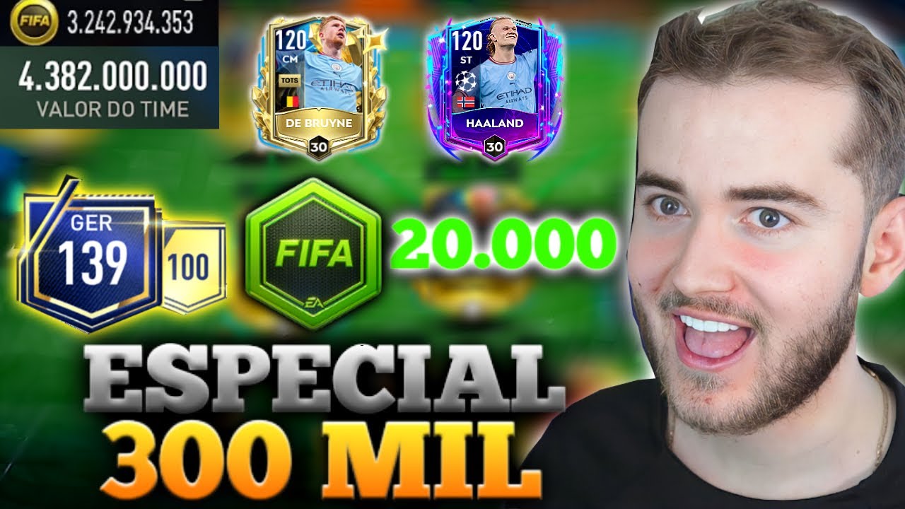 🤑TIME DE 4 BILHÕES🤑GASTEI +20 MIL FIFA POINTS NA CONTA DE INSCRITO SORTUDO NO FIFA MOBILE 23