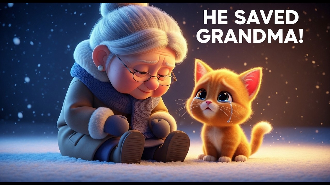 Grandma Collapses in the Snow… What Her Kitten Did Next Will Melt Your Heart ❄️🐾