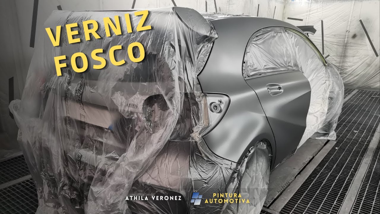 VERNIZ FOSCO AUTOMOTIVO COM A TINTA A BASE D'AGUA