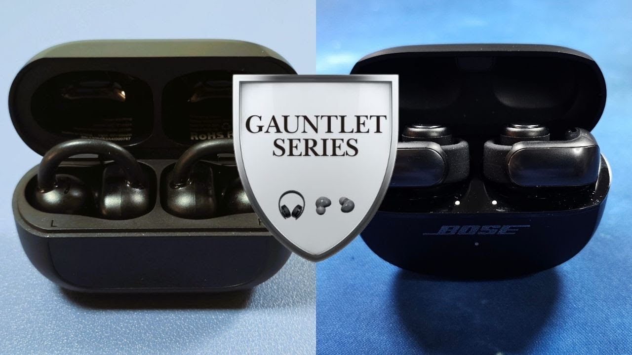 Серия Gauntlet | Наушники-вкладыши TOZO Open EarRing против наушников Bose Ultra Open