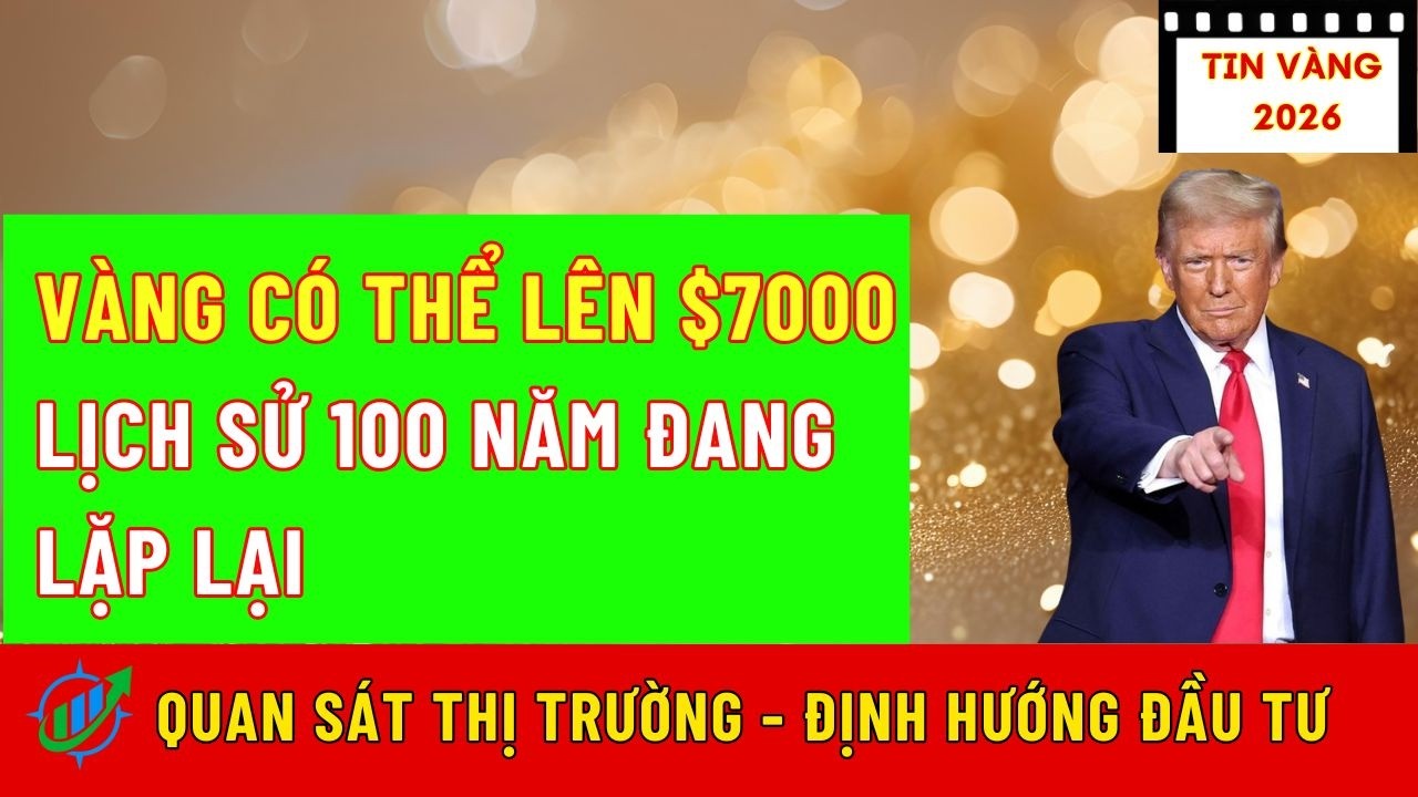Vàng Có Thể Lên 7000 USD Lịch Sử 100 Năm Đang Lặp Lại|Hướng Đầu Tư