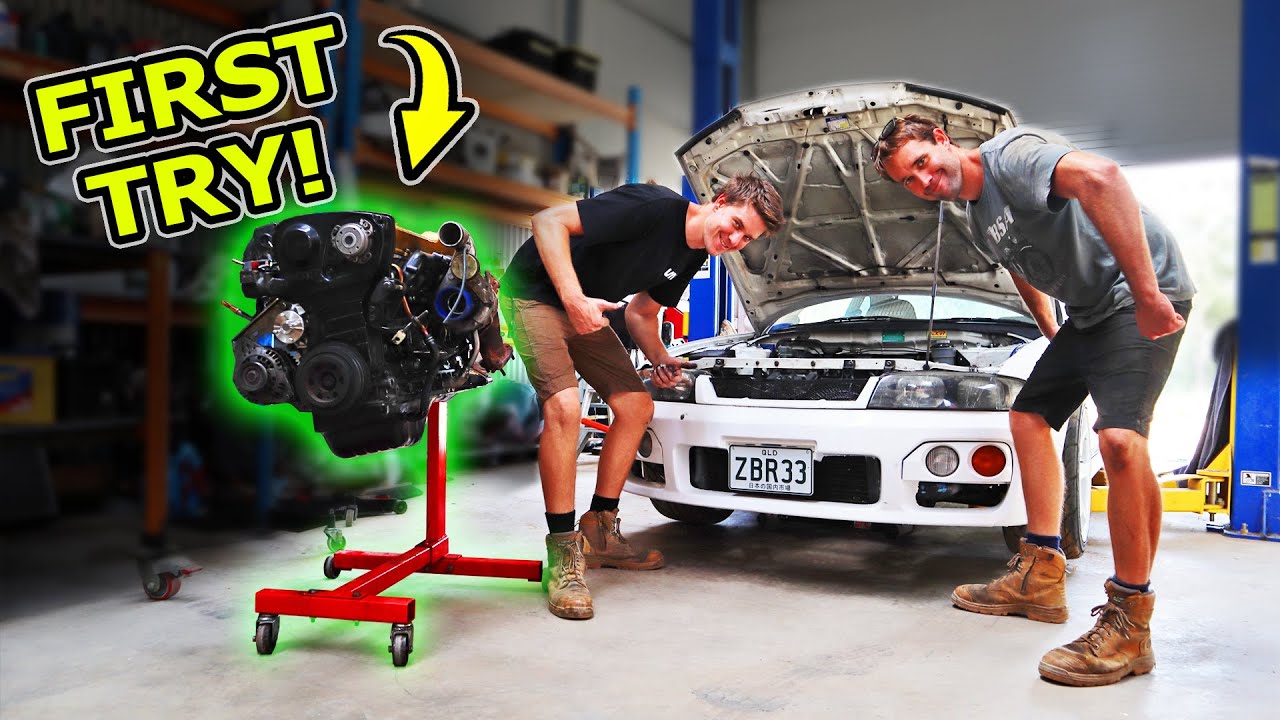 FIRST START on the RB25 R33 SKYLINE!  *Final Assembly*