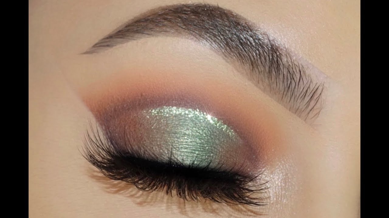 OLIVE GREEN HALO EYE LOOK TUTORIAL
