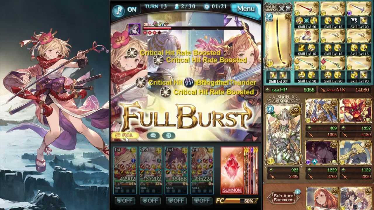 [GBF] Fueling Song nukes with new Grand Yuni and Grea