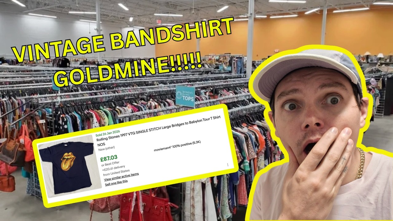 This Charity Shop Was FULL of Vintage Band Tees…