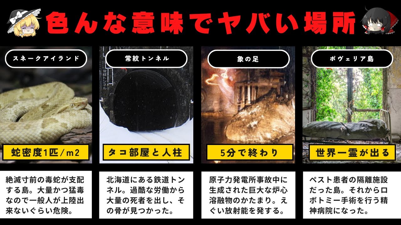【心霊/自然現象】いろいろな意味でヤバい場所10選【ゆっくり解説】