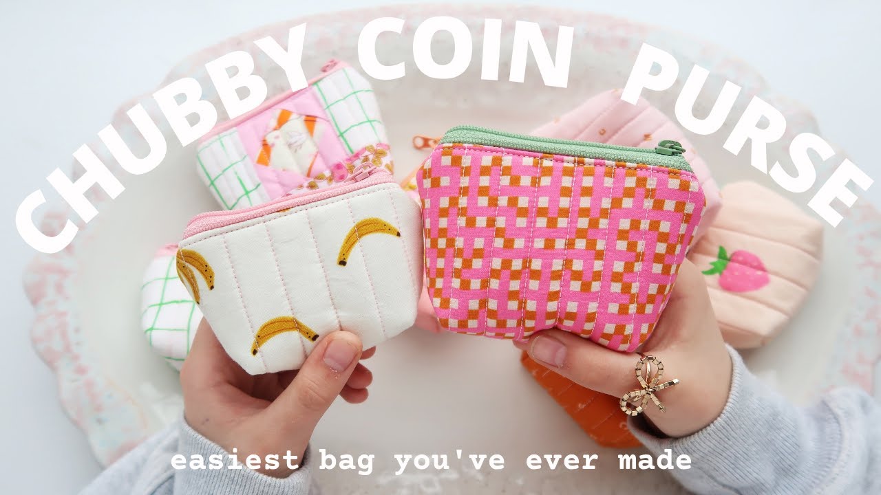Chubby Coin Purse ✨ Sewing Pattern and Video Tutorial for Beginners
