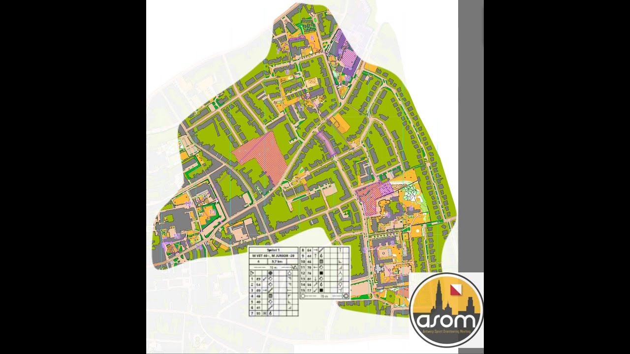 ASOM 2025 Turnhout Sprint Orienteering 25 april 2025 Race 1/3