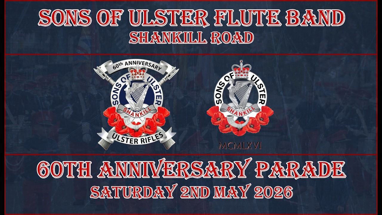 Sons Of Ulster Shankill FB  60th Anniversary Parade (Full Clip) 02/05/26  #belfast