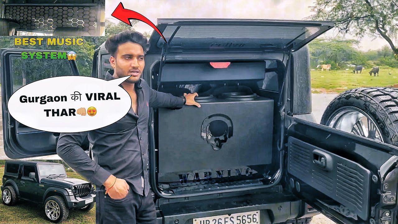 GURGAON की VIRAL THAR😍🔥RARE MUSIC SYSTEM😱😱 CHROME ALLOYS- 30 Lakhs