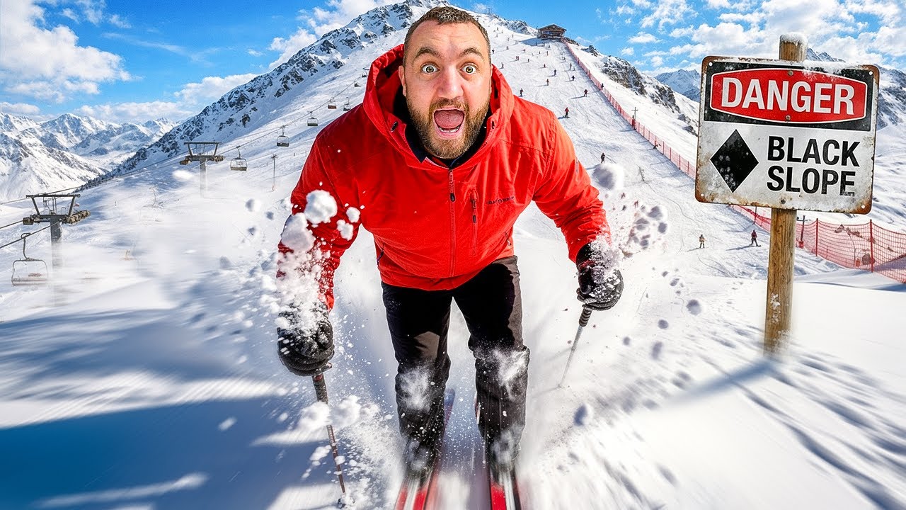 Skiing The Biggest Slope I've Ever Done!