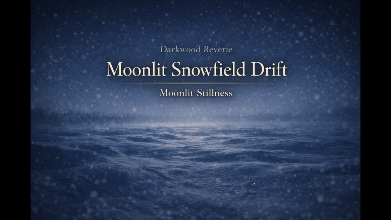 Moonlit Snowfield Drift • Deep Sleep Ambience | Darkwood Reverie