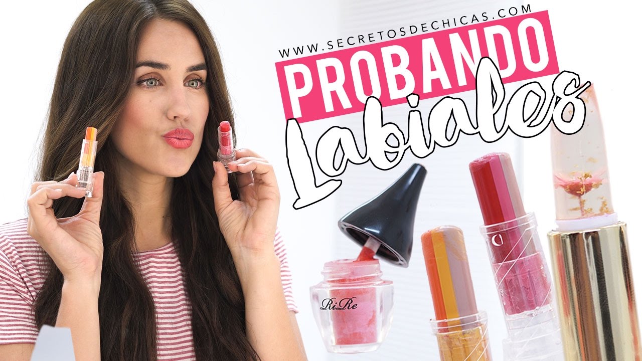 PROBANDO diferentes labiales muy originales