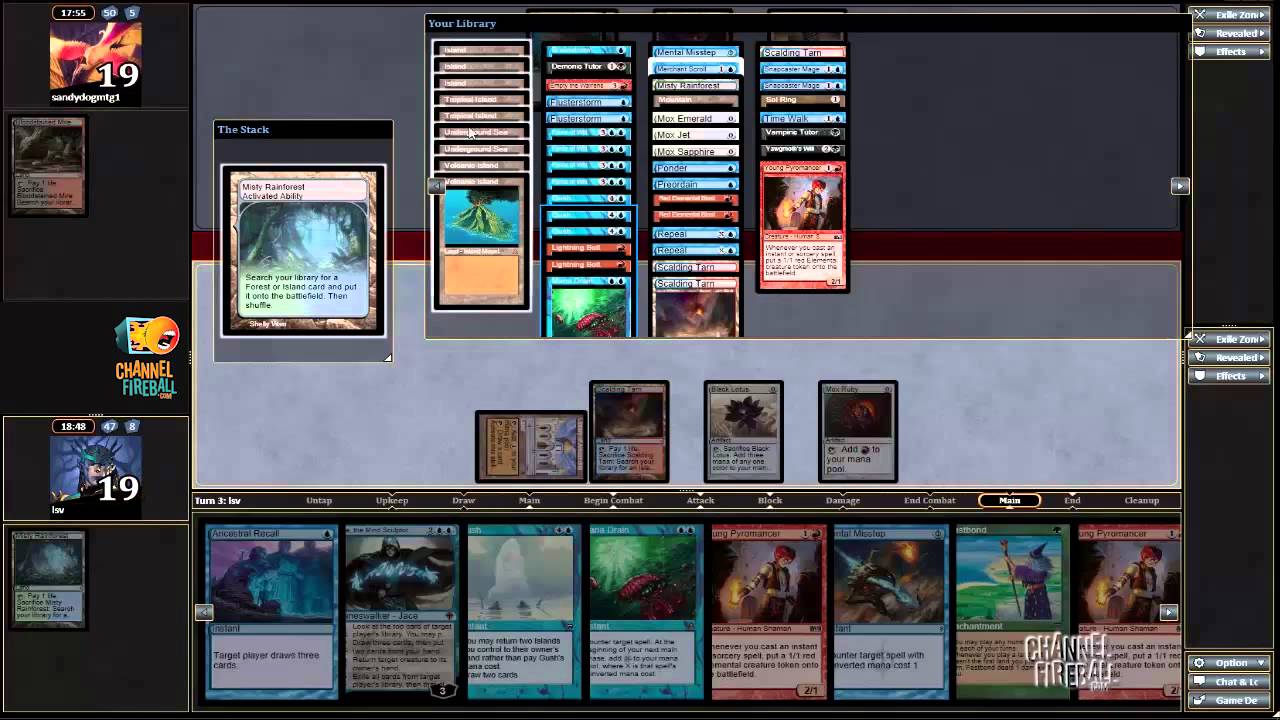 Channel LSV -  Vintage Champs Qualifier:  Pyromancer (Match 2, Game 2)