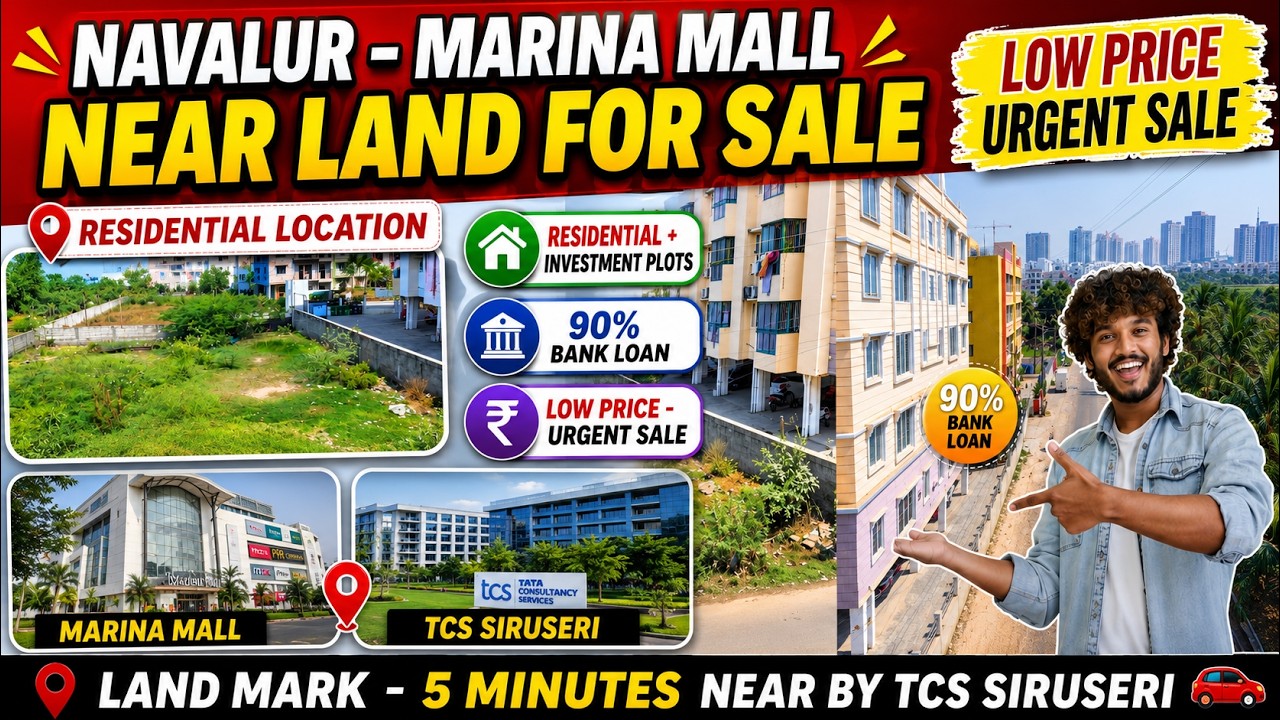 Navalur - TCS Near Residential Land For Sale | #navalur  #landsale #omr