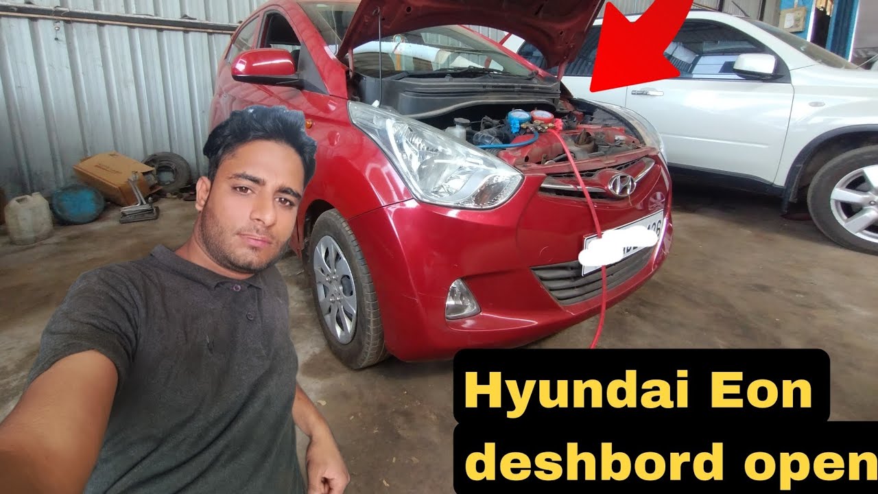 Hyundai Eon deshbord open cooling coil lekeje 😱 acc not working #automotive landline