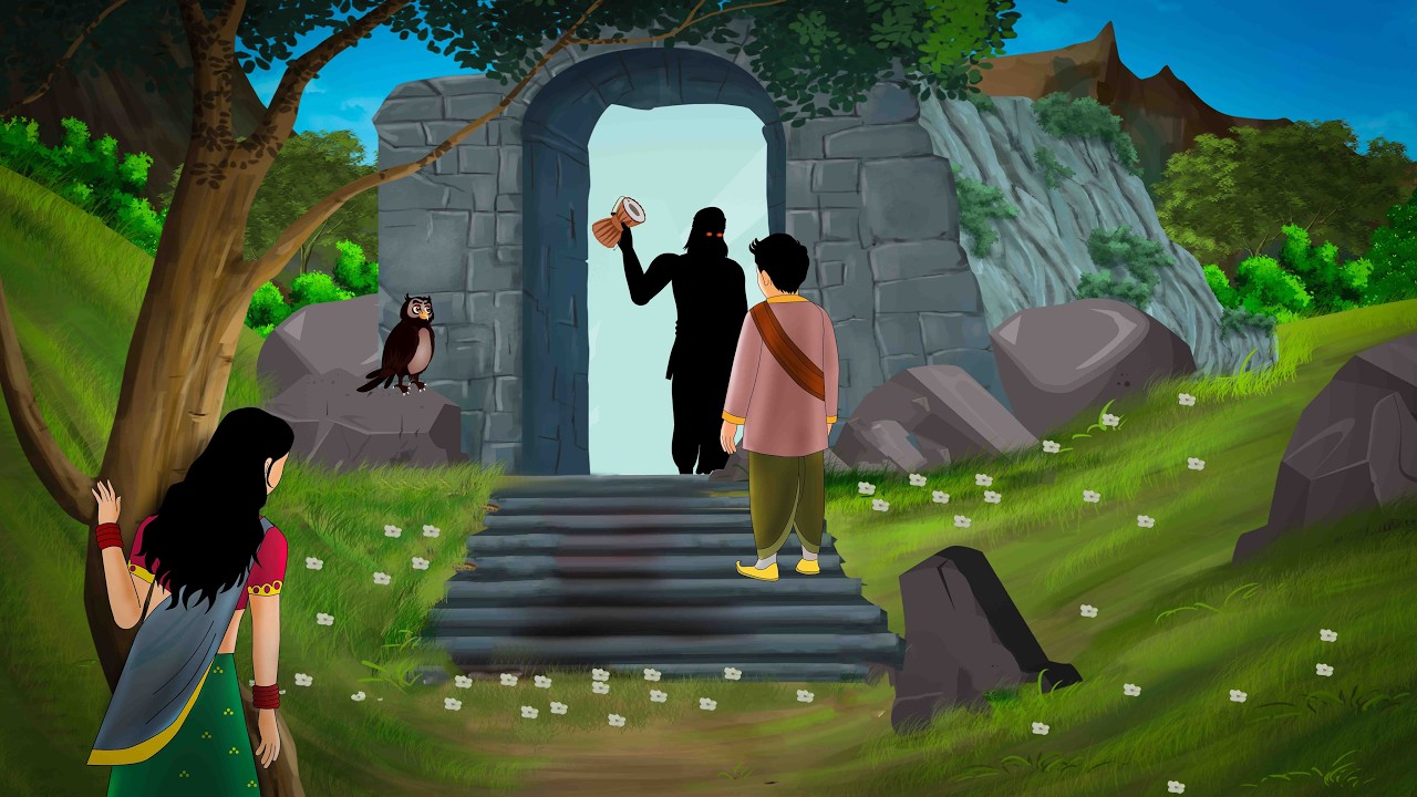 विचित्र जंगल और श्रापित डमरू | Moral Stories |  Hindi Story | Hindi Kahaniya  | kahani#cartoon