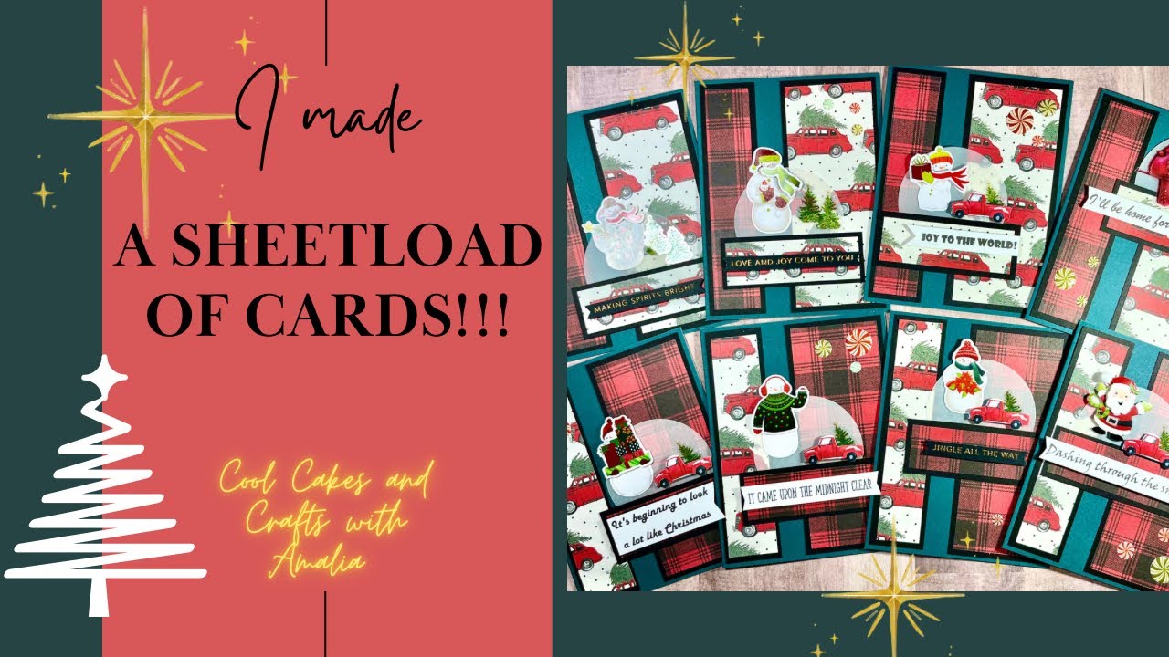 I MADE A SHEETLOAD OF CARDS!!! December 2023 SheetLoad of Cards #SLCTDec2023