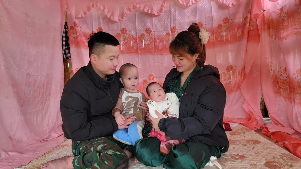 FULL VIDEO: GIVING BIRTH & HUSBAND TAKING CARE OF MOTHER AND NEWBORN BABY