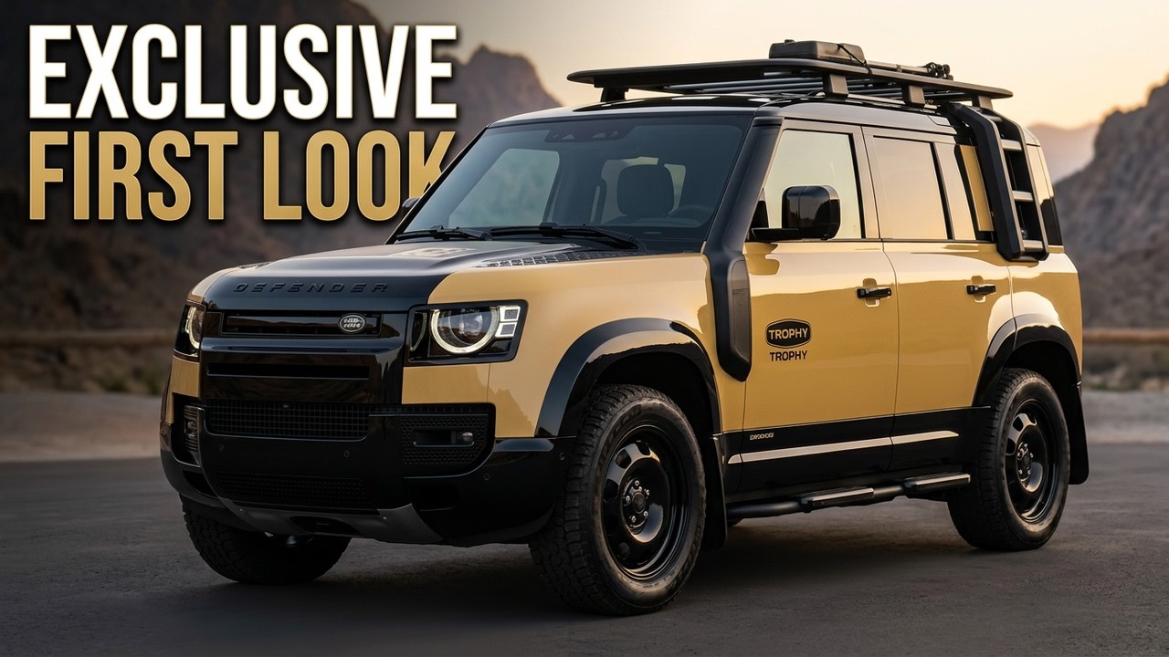 Первый взгляд на Land Rover Defender Trophy Edition 2026 года.