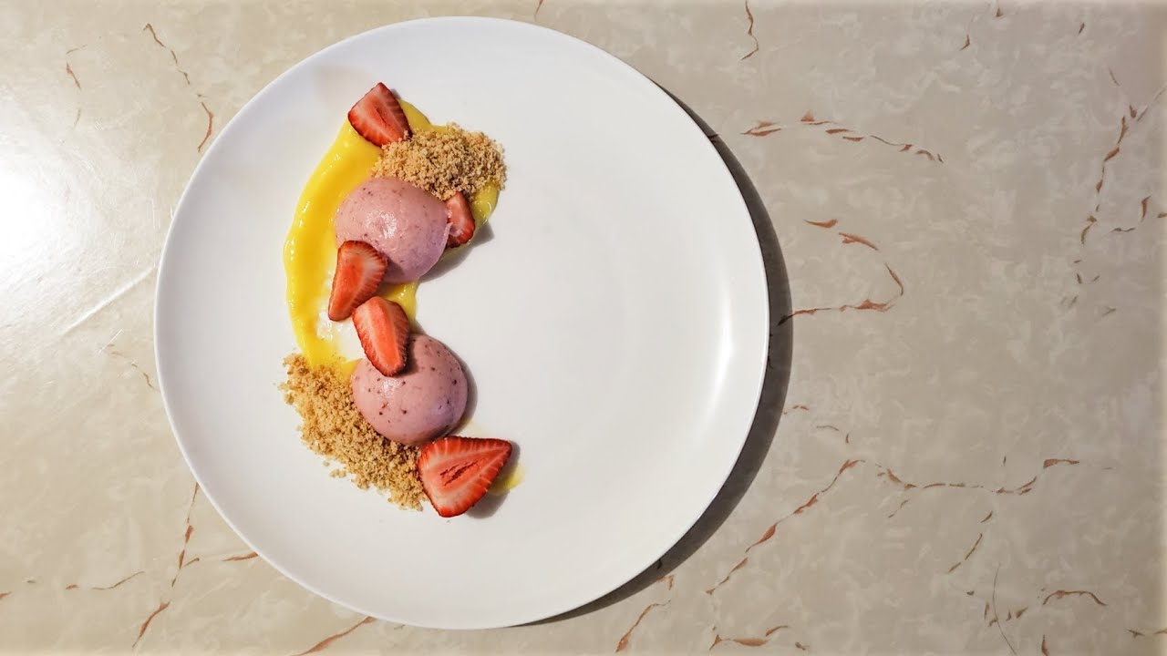 Plating a Strawberry Lemon Tart || Plated Dessert || Plating Practice