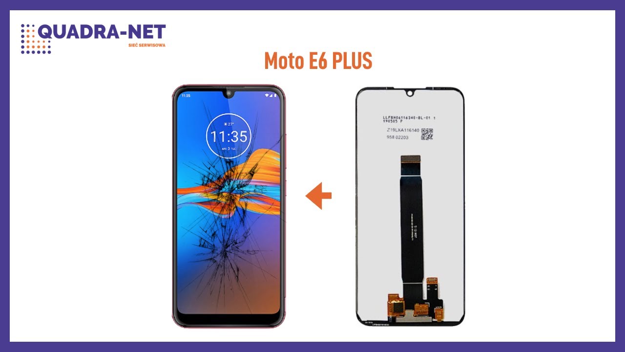 Motorola Moto E6 Plus - Wymiana wyświetlacza | Screen Replacement, Repair