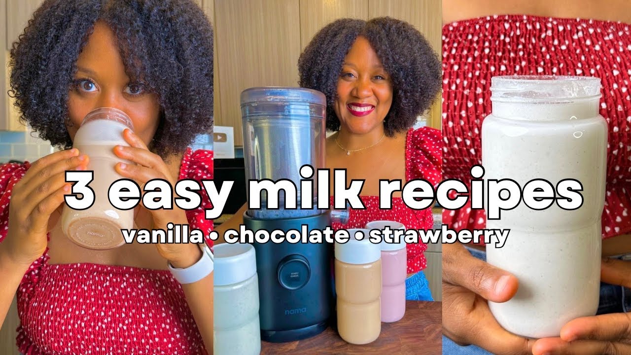 3 ПРОСТЫХ РЕЦЕПТА ВЕГАНСКОГО МОЛОКА 🥛 МОЛОКОИЗМЕЛЬЧИТЕЛЬ НА РАСТИТЕЛЬНОЙ ОСНОВЕ NAMA M1