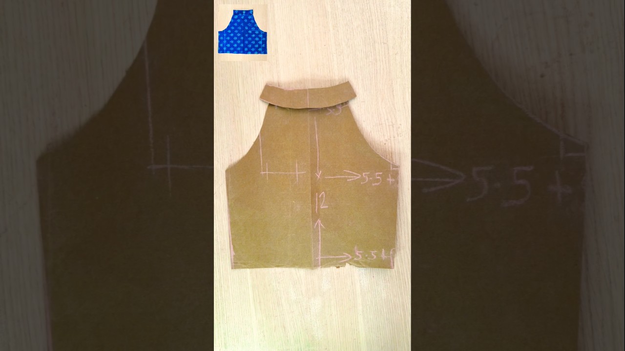 5-6 years baby halter neck top | Easy method halter neck top cutting #baby #halterneck #top