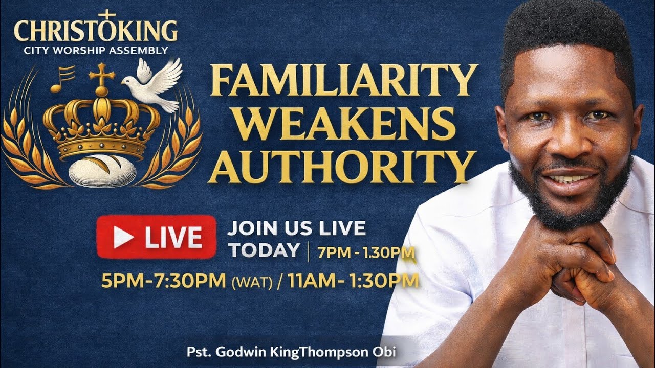 CKCWA welcomes you to Church | Familiarity Weakens Authority | Matthew 13:57-58
