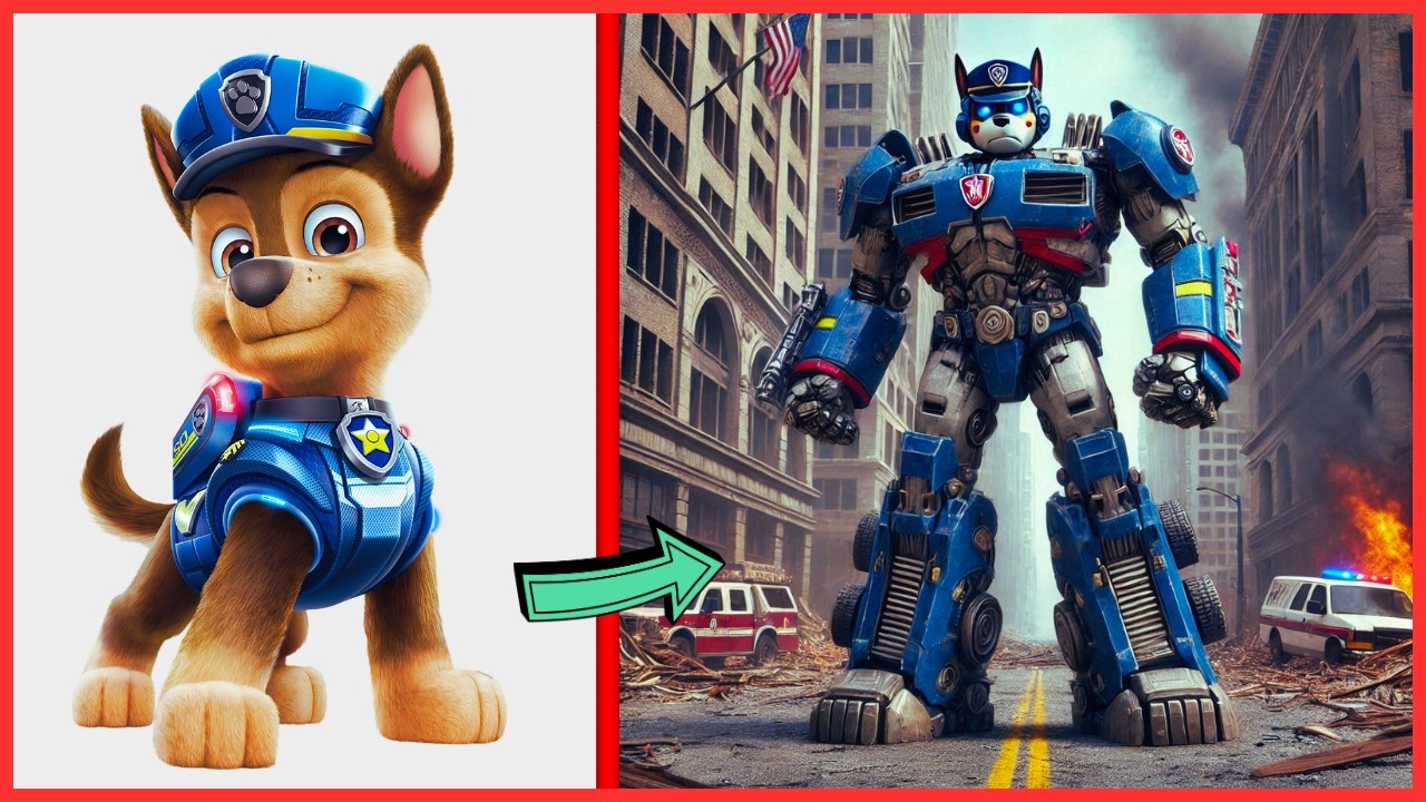 PAW PATROL as TRANFORMERS 🚨🤖 | Epic Transformation  | PAW AI 2025